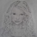 Portret Taylor Swift, A4, potlood