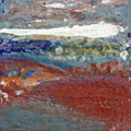 Landscape IX - Pigmente in Bienenwachs - 10 x 10