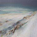 winterspaziergang - MT auf LW - 80 x 100cm