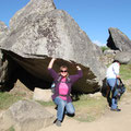 Auf dem Gelände des Machu Picchu
