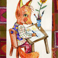 акварельные карандаши, гуашь: 42 х 29 см / watercolor pencils, gouache 42 x 29 cm