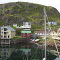 Vesteralen (île de Langoya) -  Nyksund - Des maisons neuves et une seconde vie por le village - 