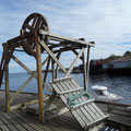 Lofoten - Ile de Moskenesoy- A - Vielle presse manuelle pour mettre le "stockfish" en bottes avant l'expédition -