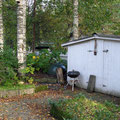 Tool shed in the garden 