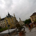 Pécs im Regen