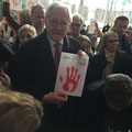 Egon Jüttner beim Red Hand Day im Deutschen Bundestag