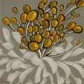 花の気持ち　　　　　2011年　29.8×29.8cm　パネル　油彩　オイルパステル　©teraiayaka