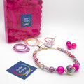 Collana Intrecciata a mano con perle in ceramica e legno