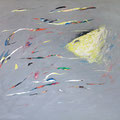 Lungo viaggio del giorno (Teoria del grigio), 1989 - cm 80x100 - acrylic on canvas