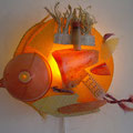 Wand object oranje 30x35cm privébezit