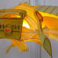 Gele diepzeevis 60x35x20cm