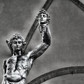 Perseus, Sohn der Danae und des Zeus (Bronzestandbild in Florenz (Loggià de' Lanzi) von Benvenuti Cellini (*1500))