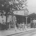 Bahnsteig 1 Bahnhof Bad Nauheim vor 1913, Foto: privat