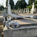 Schäden Friedhof, © D. Huhn, Juli 2021