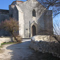 Talmont-sur-Gironde : L'église Sainte-Radegonde, côté ouest.