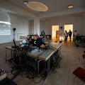 multi channel inter media room installation and performance at Essen Piece Church -photo: Olaf Ziegler