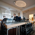 multi channel inter media room installation and performance at Essen Piece Church -photo: Olaf Ziegler