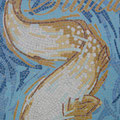 détail du silure en mosaïque