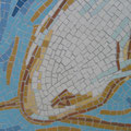 détail du poisson en mosaïque