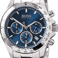 Uhr, Armbanduhr, Uhr Boss, Uhr Boss blaues Ziffernblatt , Quarzarmbanduhr, Quarzuhr Boss, Uhr  Hugo Boss blau