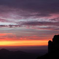 lever de soleil à Montserrat