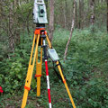 Vermessung mit Leica Totalstation (Robotik-Station)