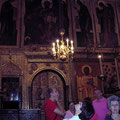 Moscou - Interieur de l'église.