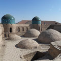 Khiva - Le  toit  de la porte Nord