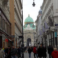 Vienne - Rue qui mène à la Hofburg ( le palais Impérial )