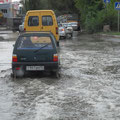Astrakhan - Les rues inondées.