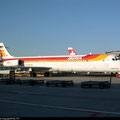 Die MD-87 EC-EXF in Zürich/Courtesy: AA_772
