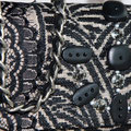 FODERA IN COTONE NERO CON ZIP INTERNA