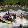 Rafting auf der Isar Sommer 2009