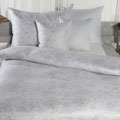 E / Barbados silber bis Grösse 160x210cm 100% Leinen bedruckt