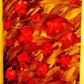 FLEURS - Acrylique sur canevas - 16x20 - 