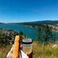 Magnificent view while tasting the taillé aux greubons