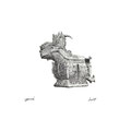 Ritual Bronze: Pachyrhinosaurus / 2015 / Ballpoint pen