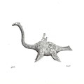 Ritual Bronze: Elasmosaurus / 2015 / Ballpoint pen