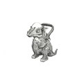 Ritual Bronze: Pachycephalosaurus / 2019 / Ballpoint pen