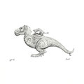 Ritual Bronze: Tyrannosaurus / 2015 / Ballpoint pen
