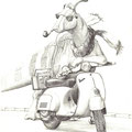 Vespa / 2015 / Ballpoint pen
