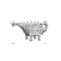 Ritual Bronze: Stegosaurus / 2016 / Ballpoint pen
