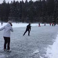 le patinage sur le lac