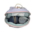 Kinder Rucksack Tiny Backpack Outdoor geöffnet mit Hausschuhen - LÄSSIG