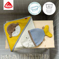Waschhandschuh und Kapuzenbadetuch Otter Fehn