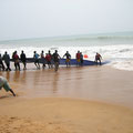 Traditionelles Fischen in Grand-Popo an der Grenze zu Togo