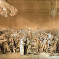 20 juin 1789: le serment du jeu de Paume (les députés jurent de ne pas se séparer avant d'avoir rédigé une constitution)