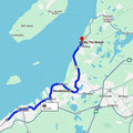 Fahrt zum Restaurant 'By the Beach' Portugal-Cove St.Philips
