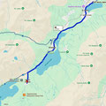 Fahrt mit dem Bus von St. Moritz nach Sils Maria