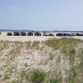 Parkplatzerweiterung auf dem Strand für Badegäste